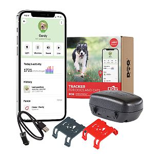 GPS pro psy DOG GPS mini - v balení dobíjecí klips a spona pro fixaci proti ztrátě